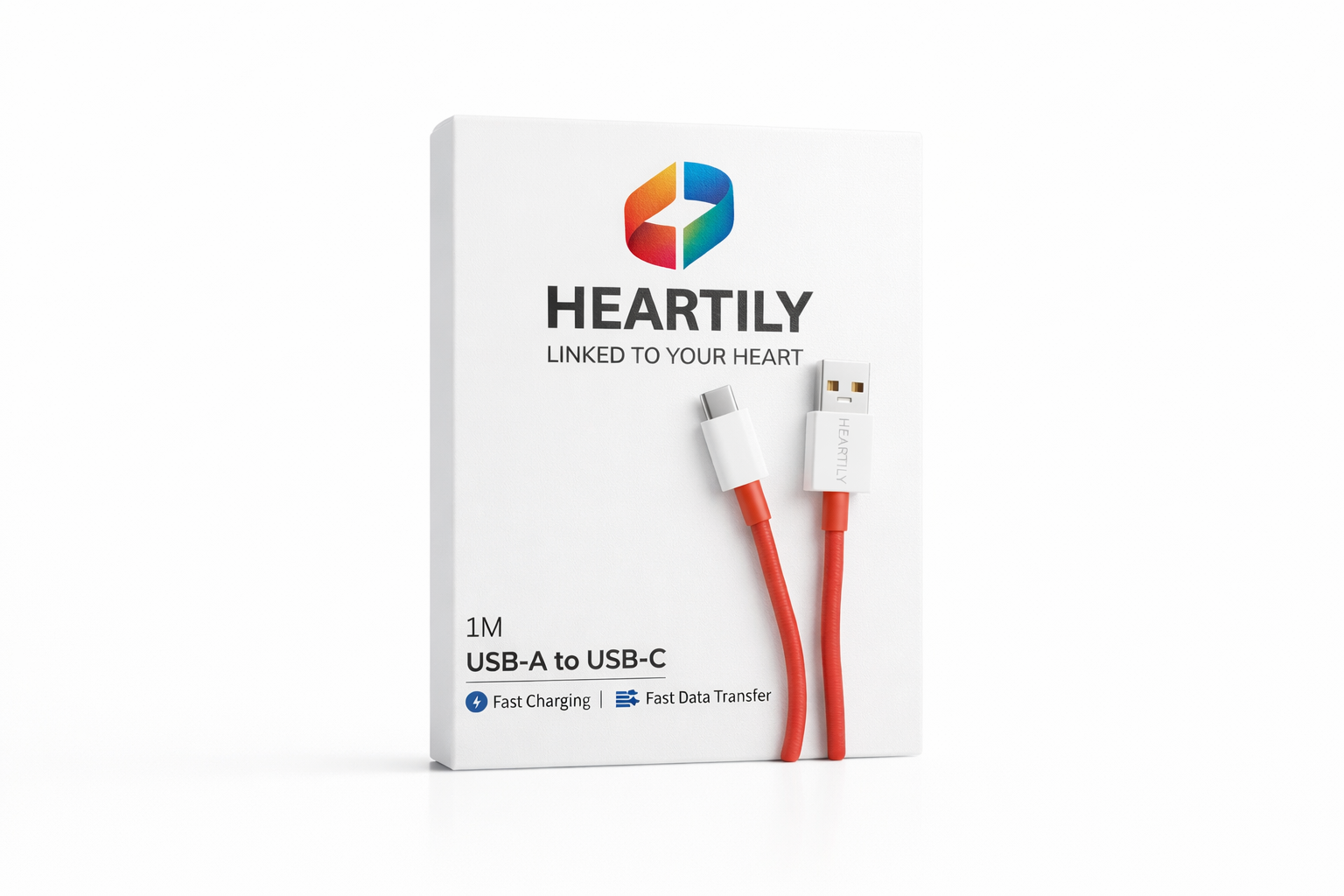 HEARTILY USB-A to USB-C 80W